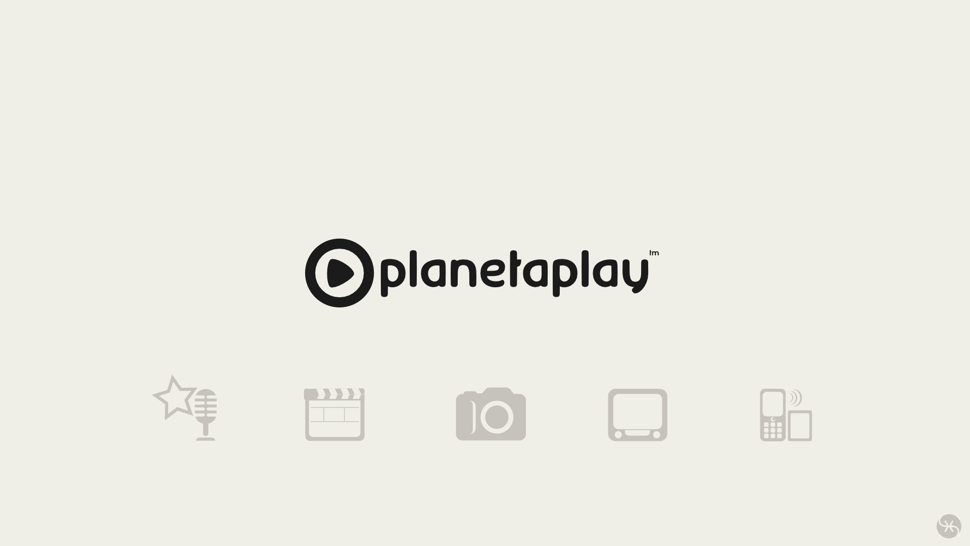 The final brand mark with the media-type icon set I designed for the platform.