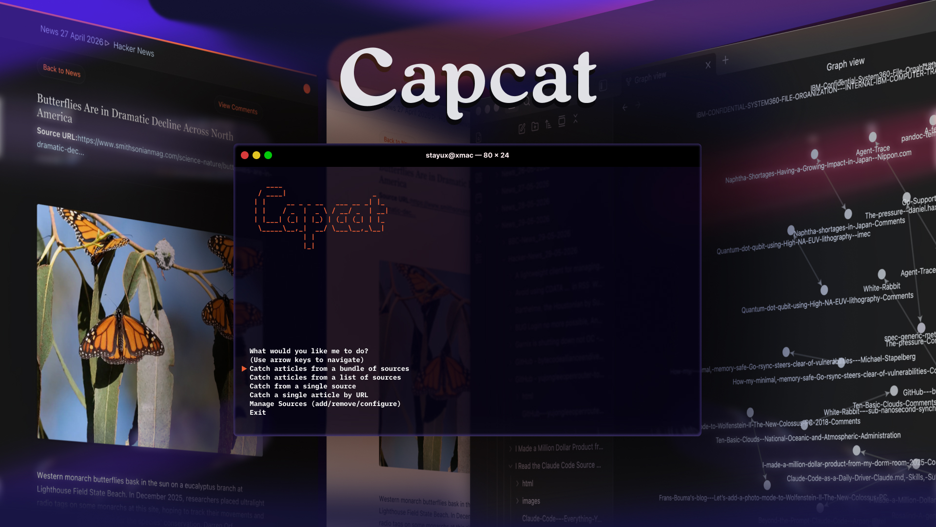 Capcat TUI/CLI  Ethical Web Archiving Utility